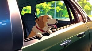 Koira autossa Anime